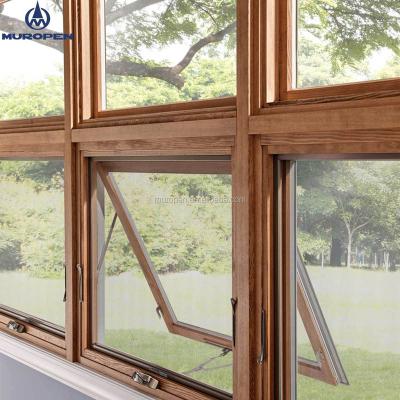 China Swing AS Safety Standard Double Glazed Chain Winder Aluminum Awning Window for sale