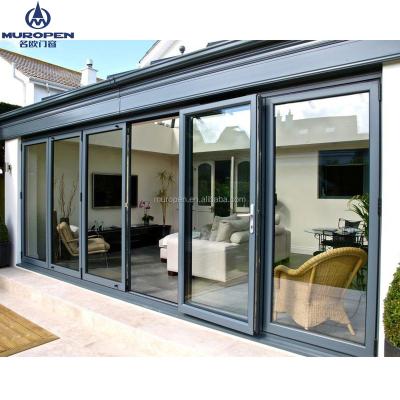 China Folding Screen Double Glazed Windows Aluminum Windows and Doors Comply with Australian Standards for sale