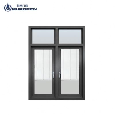 China Aluminum Chain Laminated Glass Winder Malaysia Awning Windows Luxury Swing Design Low Price for sale