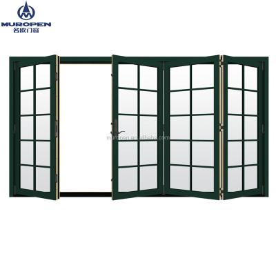 China 2018 Latest Slide Grills Sliding Bi Folding Doors Windows Aluminum Base Track Design Philippines Price for sale