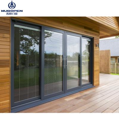 China Sliding Cheap Classroom Sauna Shed Door Aluminum Glass Door for sale