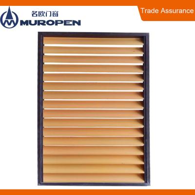 China Easy Assembled Aluminum Window Plantation Shutters Aluminum Window Fire Mirror Shutters for sale