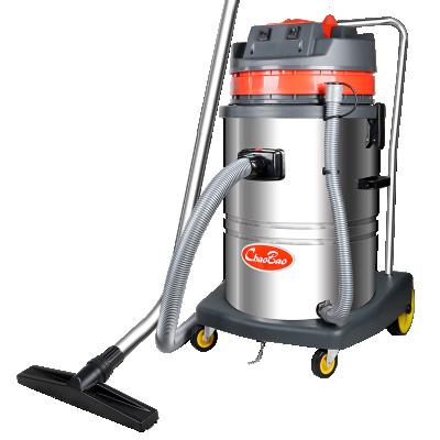 China Hotel 2000W 60L High Quality Industrial Stainless Steel Wet And Dry Carpet Vacuum Cleaner Prices for sale