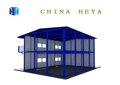 China Sandwich Panel Double Storey Prefab Houses Ready Made Homes For Workers Wet Proof for sale