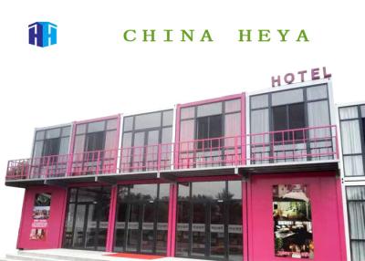 China Casas inteiramente fornecidas do recipiente do metal, duas roulottes largas dobro da história para o hotel à venda