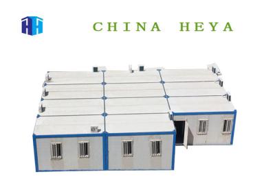 China Mobile 20 Ft  Flat Pack Site Office , Flat Pack Portable Buildings PVC Ceiling for sale