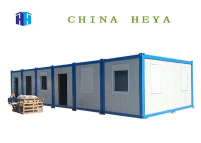 China Viento anti del paquete plano del envase de la casa de las casas modulares anchas a prueba de humedad del doble en venta