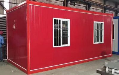 China Pre made Tiny Cheap Homes Ready Made Red Container Modern Design Houses For Sale for sale