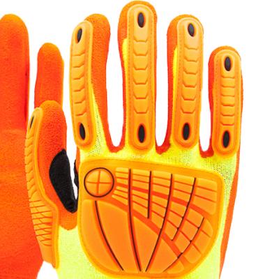 China Universal Mechanic Rigger Scratch Heavy Duty Anti-smash GLOVEMAN Durability Anti-smash Construction Level 3 Cut Resistant Gloves for sale