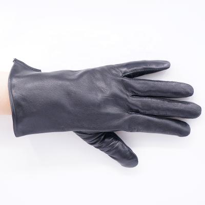 China GLOVEMAN Men's Comfortable Fashion Goatskin Unlined Leather Driver Gloves for sale