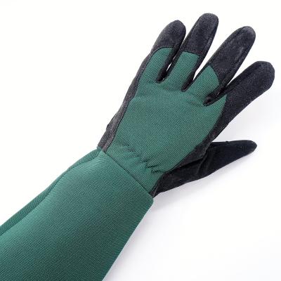 China Synthetic Leather Palm with Extra Cuff for Pruning Rose Long Sleeve Garden Gloves Gauntlet Other Women Protection GLOVEMAN for sale