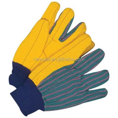 China Heavy duty protection in the mill warm chore construction GLOVEMAN flannel gloves cotton yellow garden gloves premium for sale