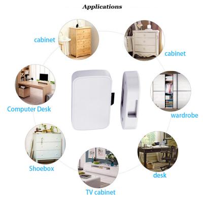 China punch-free APP unlock Tuya APP BT remote control anti-theft smart drawer Cabinet lock for sale