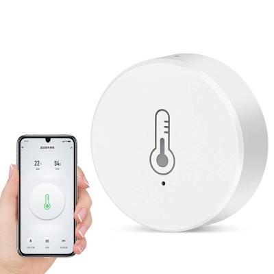 China Tuya Wifi Zigbee System Alarm Security Home Sensor Refrigerator Temperature And Humidity Sensor 37*11.6mm for sale