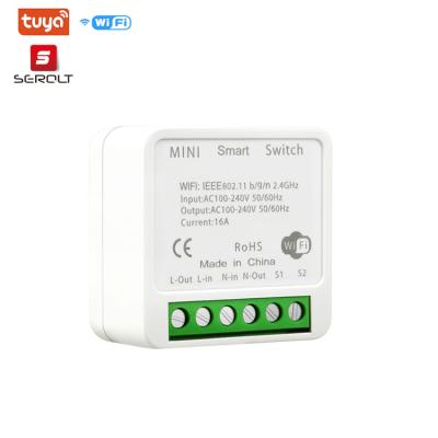 China Mini 1 wifi 2022 smart home diy lamp switch convenient remote app control tuya strip 2way security with life smart factory price for sale