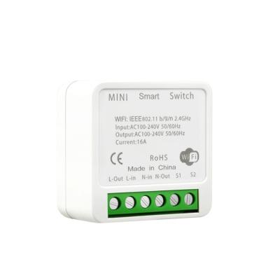 China Factory Wholesale Modern Security Switch Mini WiFi Circuit Relay Breaker Convenient Smart Home Device for sale