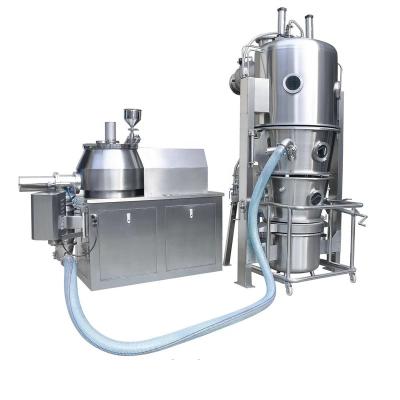 China Medicine Curing GMP Pharmacy Fluid Bed Dryer Machine For Drying Medicine Powder Granule for sale