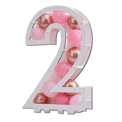 China Removable Balloon Number Holders For Birthday Decorations Balloon Frame , Birthday for sale