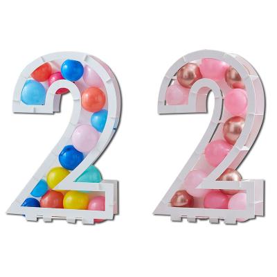 China 0-9 Number 0-9 Balloon Sight DIY Balloon Large Number Box Filling Adult Birthday Wedding Birthday Party Kids Background for sale