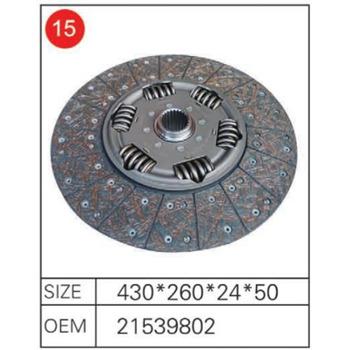 China Truck Clutch 21593944 21539802  430 High quality clutch disc for sale