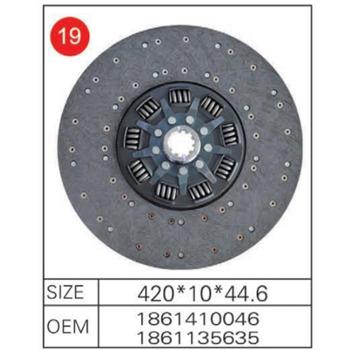 China Truck Factory hot sale auto spare parts 1861410046 1861135635 clutch disc for sale