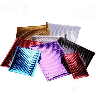 China Strong Adhesive / Shock-resistance / Waterproof Printing / Customized Nice Printed Red Green Pink Purple Silver Rose Gold Metallic Foil Poly Padded Tote Bag Envelopes Bubble Mailers for sale