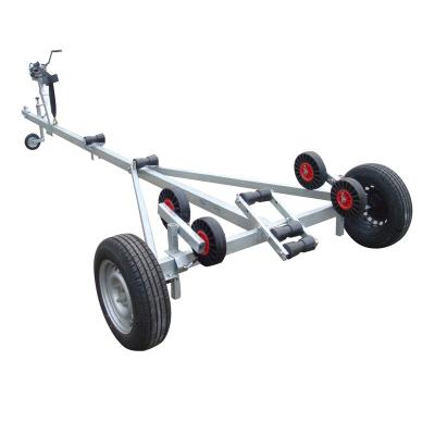 China Heavy Duty Boat Trailer 6meter Boat Trailer 1000kgs With Boat Rollers for sale