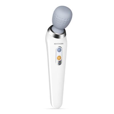 China Wasserdichte vibrierende Hals IP67 Massager-Stab drahtlose USB Aufladung zu verkaufen