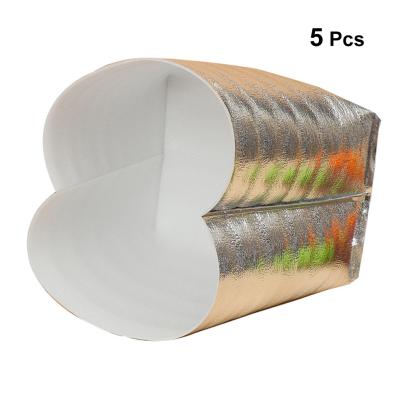 China 5 Pcs Insulation Insulated Bag Thicken Heat Preservation Bag Aluminum Foil Thermal Bag Organizer For Camping for sale