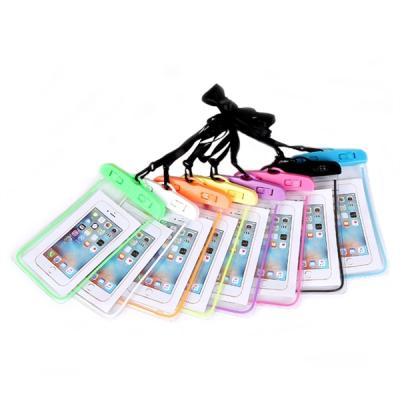 China New Custom Waterproof Bag Beach Swimming Pouch Moisture Proof For Mobile Cell Phone for sale