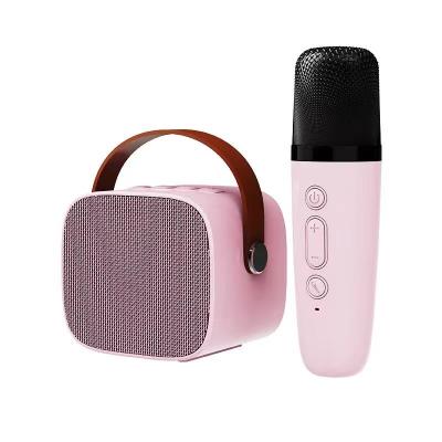 China Play video 2022 new design portable bluetooth speaker and microphone handheld karaoke for kids for sale