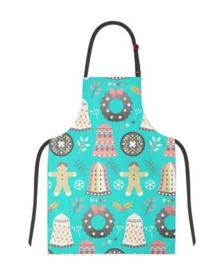 China Cheap Price Eco-friendly China Factory Eco-friendly Custom Logo Print Nordic Style Long Bib Kitchen Apron for sale