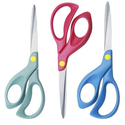 China Eco-friendly 8 Inch Office Scissors Universal Stainless Steel Shears Sewing Scissors For Cutting Paper Cloth for sale