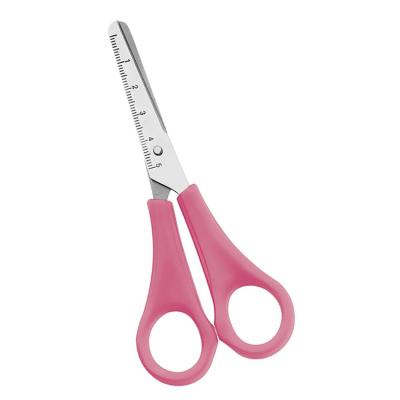 China Eco-Friendly 5 Inch Student Scissors Kid Scissors Ball Tip Kids Safety Scissors For Cutting Paper for sale