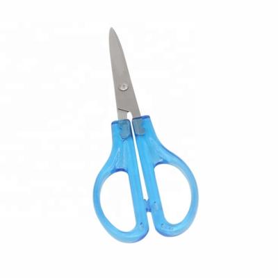 China QY-106 PP Handle Transparent Student Paper Cutting Scissors Eco-friendly for sale