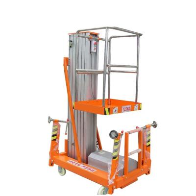 China Aluminum Alloy Single Mast Lift Platform With Aerial Working Ladder  2470*1170*2290 for sale