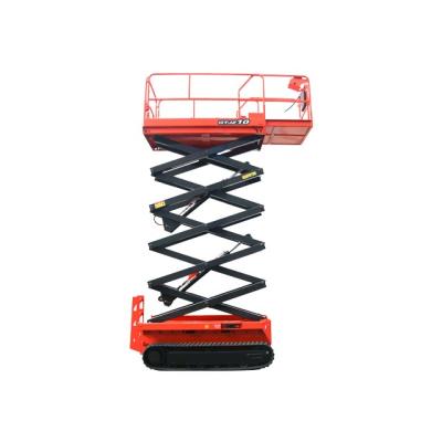 China Tracked Crawler Scissor Lift Platform Hydraulic Electric Scissor Lift Building Construction for sale