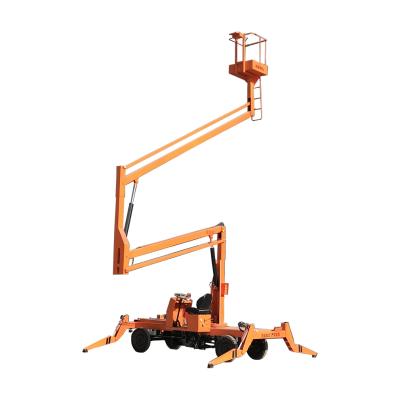 China Building Construction Trailer Mounted Boom Lift Articulating Telescopic Arm for sale