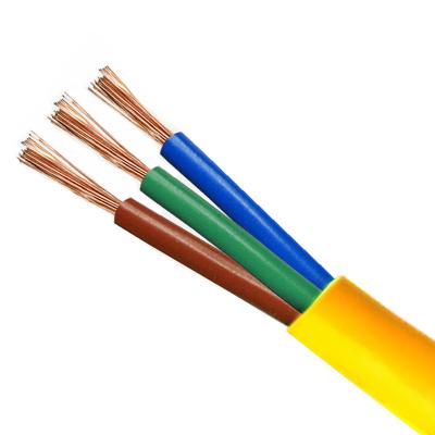 China Hot Sale Underground RVV Color 3 Color Black / Yellow Electrical Cable In Power Cables for sale