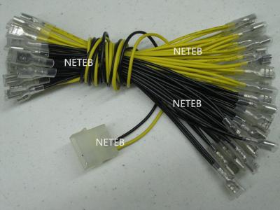 China LED lamp Wire with 6.4mm quick connector and MOLEX style connector for illuminated button for sale