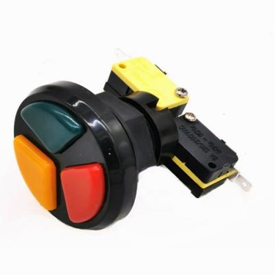 China Multicade 3 in 1 triple Round push button microswitch for sale