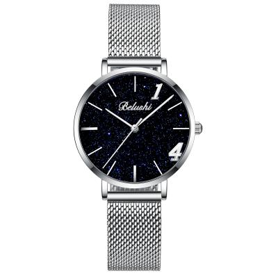 China New product recommendation classic stainless steel alloy dial unisex simple mechanical quartz watch for sale