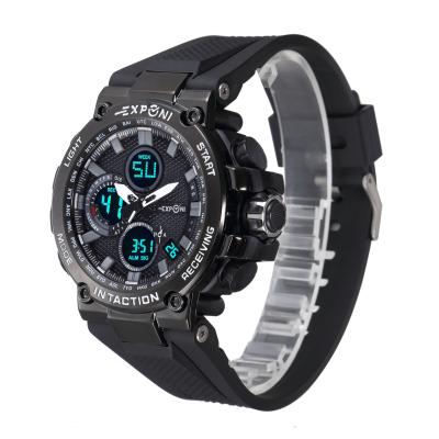 China Waterproof 20ATM Sports Watch Fashion Student Luminous Dual Time Date Digital Watch for sale