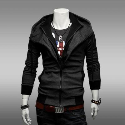 China Viable Wholesale Unique Zipper Apparel Design Collar Design Men's Tops Hoodies - for sale