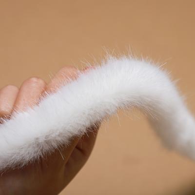 China Auto Upholstery 3CM Width Customized Faux Raccoon Fur Trimming Faux Fur Trim for sale