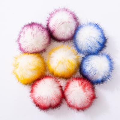 China Fashionable Raccoon Craft Accessories Decoration 10cm Pom Pom Ball Pompom Pompom Balls DIY Faux Fox Fur Plush Toy for sale