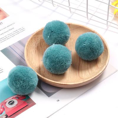 China Cashmere Kids DIY Open Furball 4cm Ball 40mm Pompom Pompoms Sewing Accessories Wedding Soft Home Decoration for sale