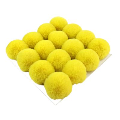 China 2021 Auto Upholstery 8cm Faux Rabbit Fur Ball Fur Pom Poms For DIY Handmade Hats Cloth Decor Keychains Handmade for sale