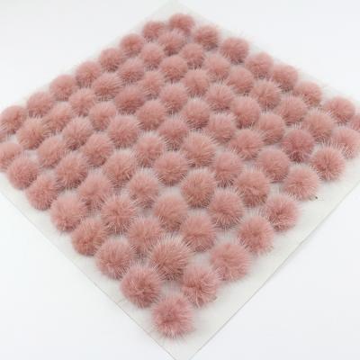 China Fashionable factory price 3.5 cm colorful ball mink fur animal pom pom garment accessories for sale