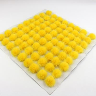 China Auto upholstery 2021 factory decorative accessories real mink fur all-match wholesale 3.5cm high quality Chinese ball DIY for sale